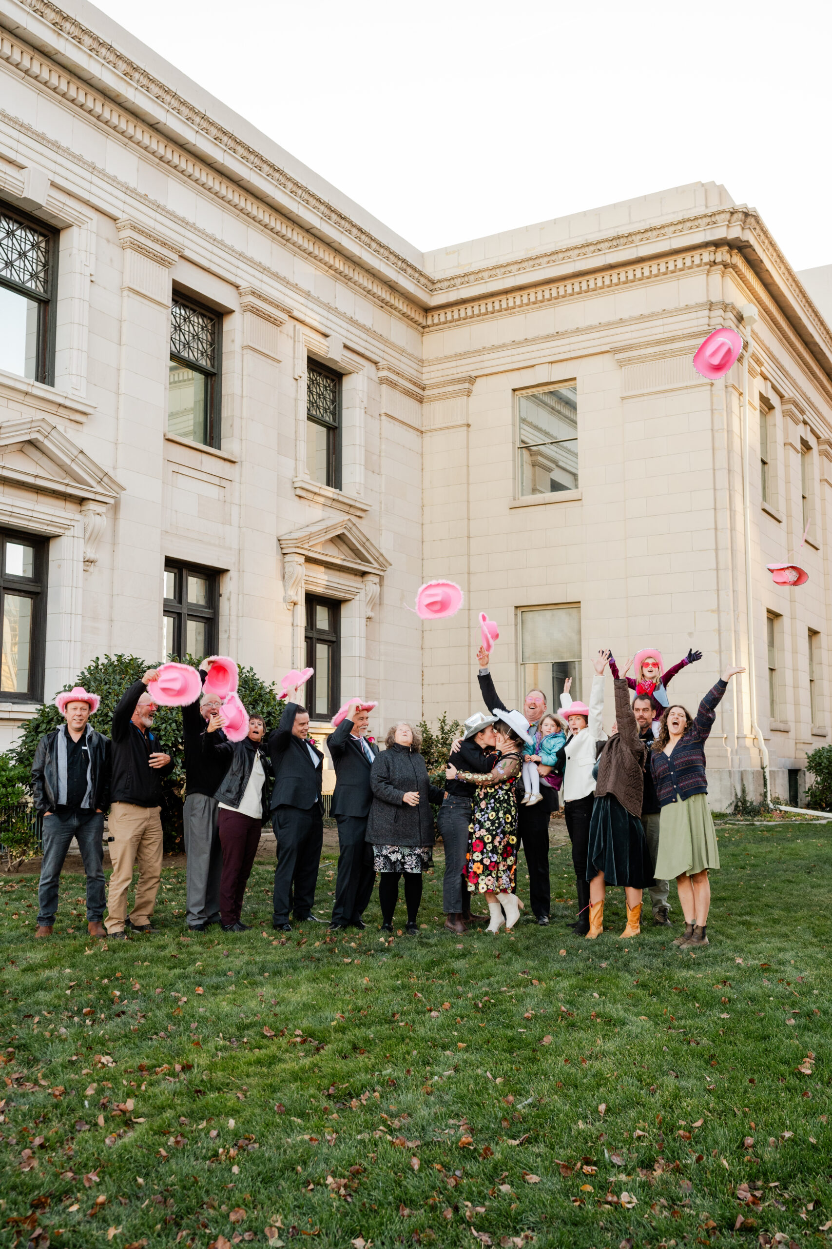 A pink pony club elopement in downtown Reno