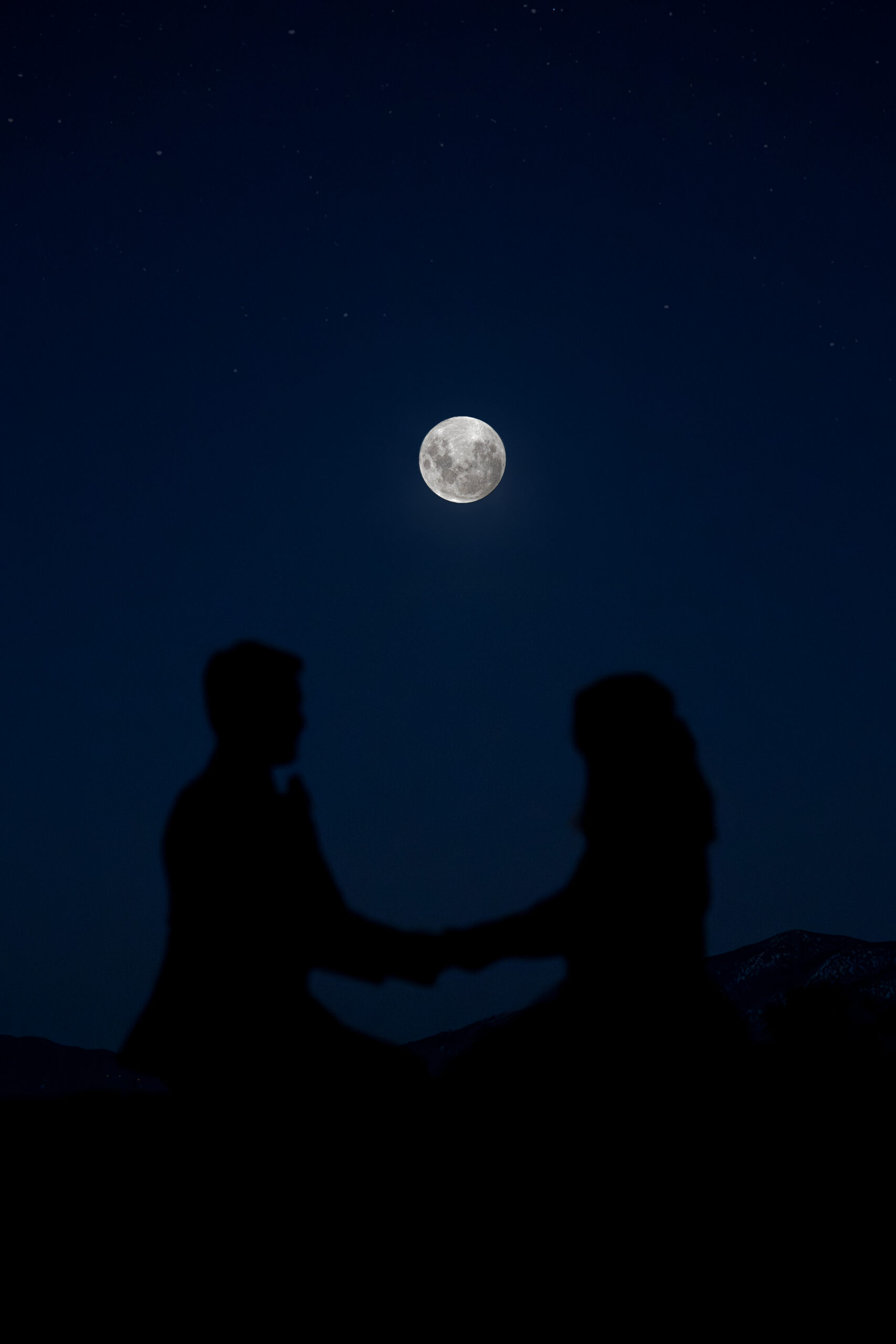 Lake Tahoe blood moon elopement